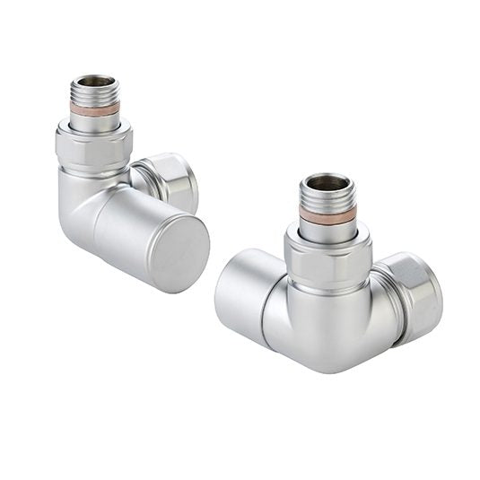 Zehnder Contemporary Double Angled Radiator Valve Set 28