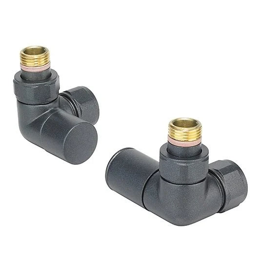 Zehnder Contemporary Double Angled Radiator Valve Set 28