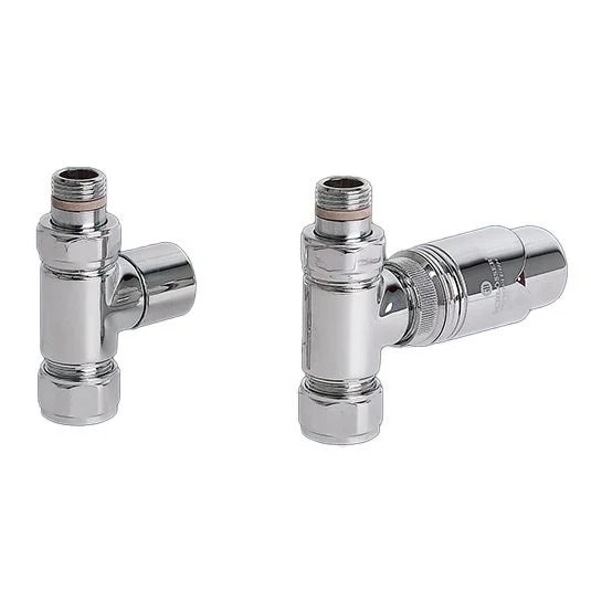 Zehnder Thermostatic Straight Valve Set 36