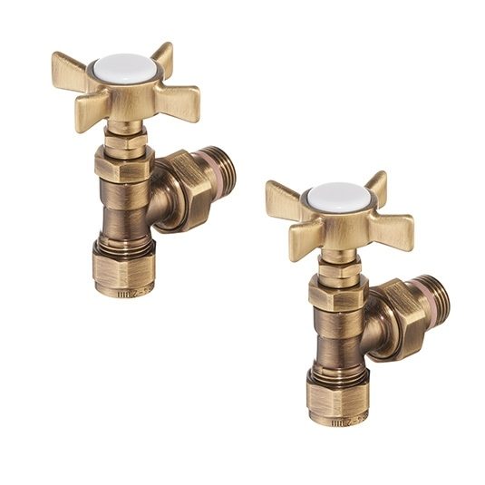 Zehnder Traditional Angled Manual Valve Set 8