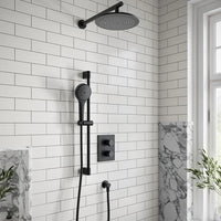 Villeroy & Boch Round Verve Complete Shower In Matt Black