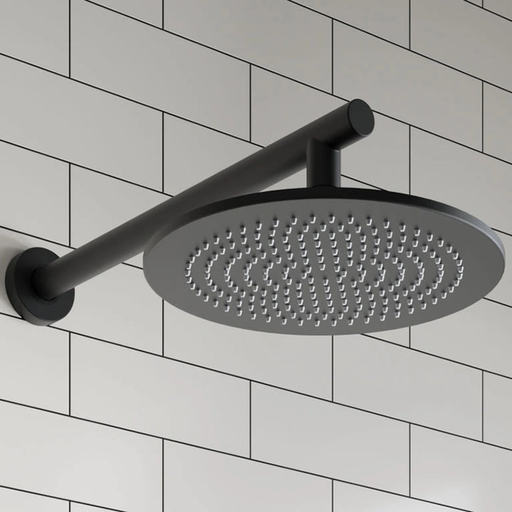 Villeroy & Boch Round Verve Complete Shower In Matt Black