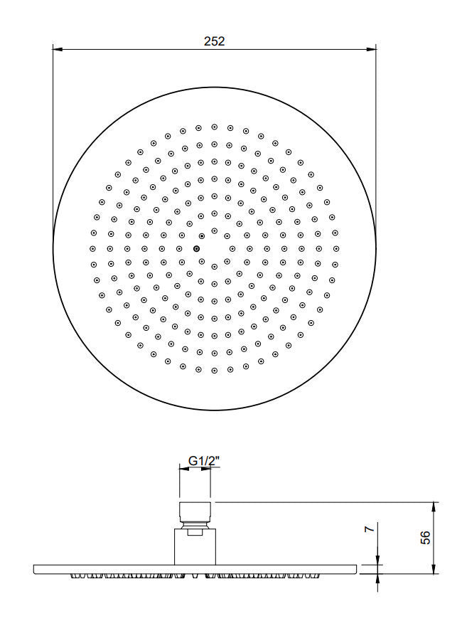 Villeroy & Boch Round Verve Complete Shower In Matt Black