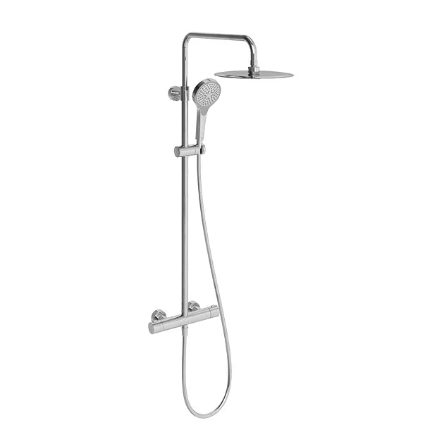 Villeroy & Boch Verve Thermostatic Shower System In Chrome