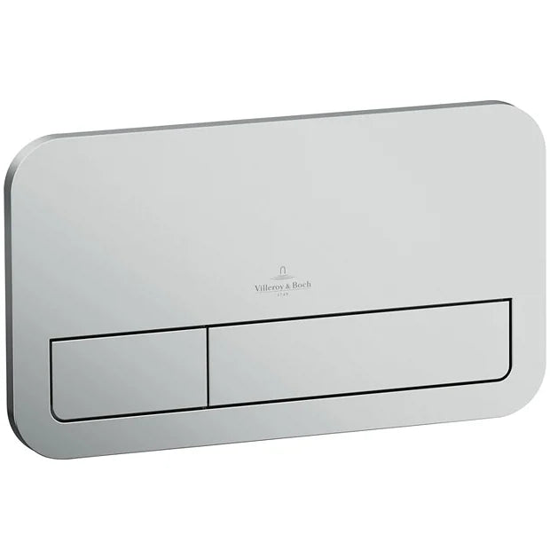 Villeroy & Boch ViConnect 200S Flush Plate Brushed Chrome