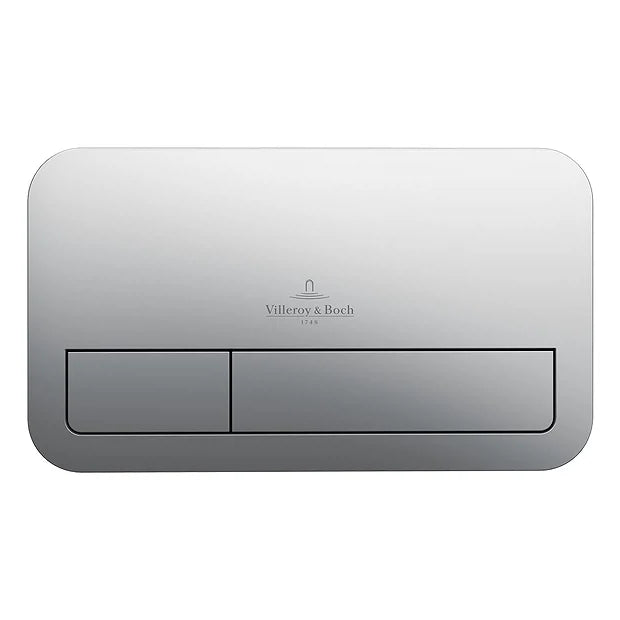 Villeroy & Boch ViConnect 200S Flush Plate Brushed Chrome