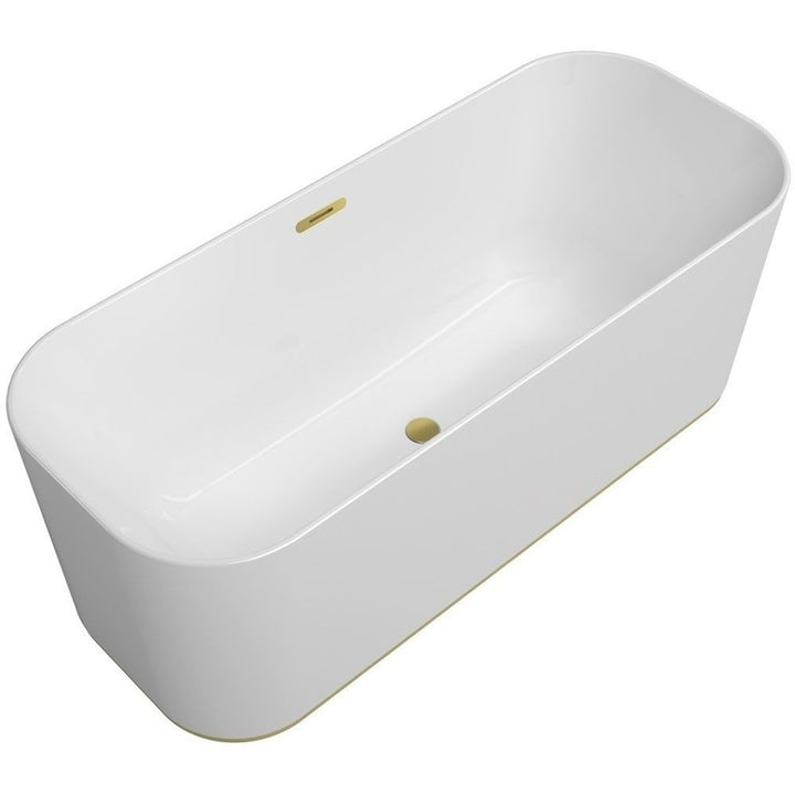 Villeroy & Boch Finion 1700mm Freestanding Bath With Design Ring & Emotion Feature