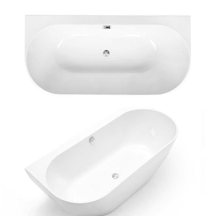 Waters Natura Loche 1660mm Back-To-Wall Bath