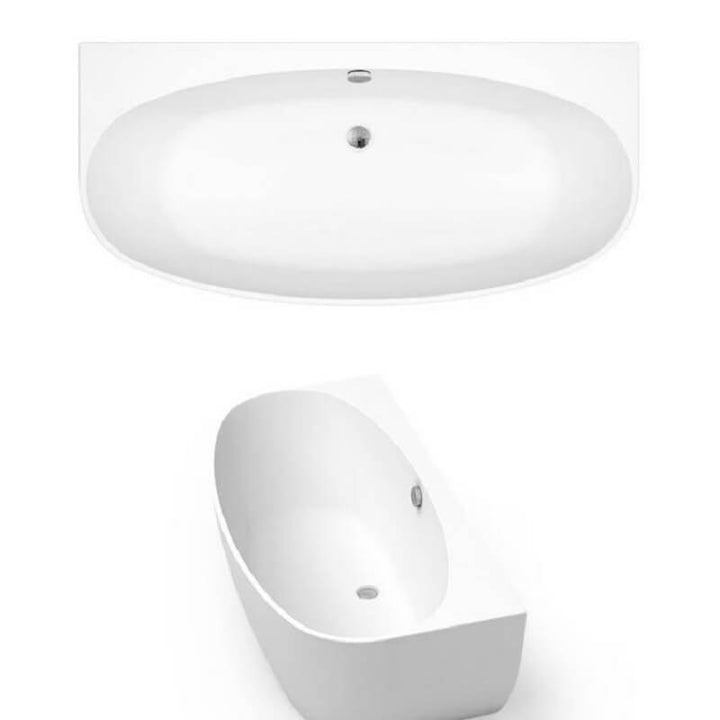 Waters Natura Cove 1700mm Back-To-Wall Bath