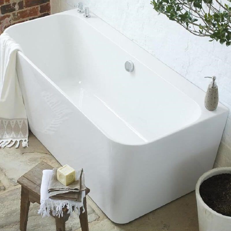 Waters Natura River 1600mm Back-To-Wall Bath