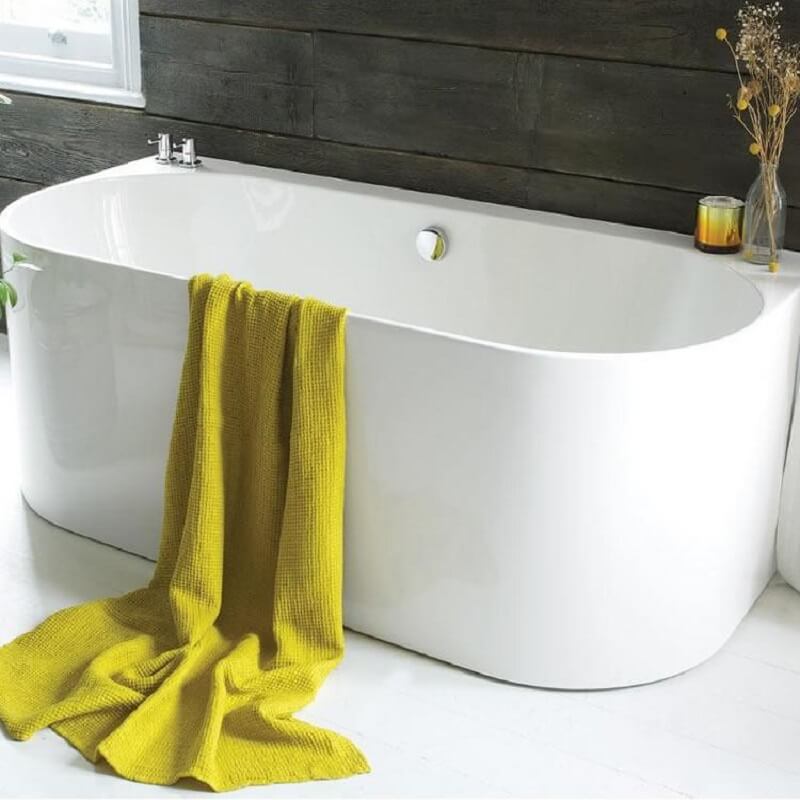 Waters Natura Strait 1660mm Back-To-Wall Bath