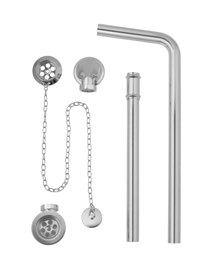 BC Designs Exposed Plug & Chain Bath Waste With Overflow Pipe