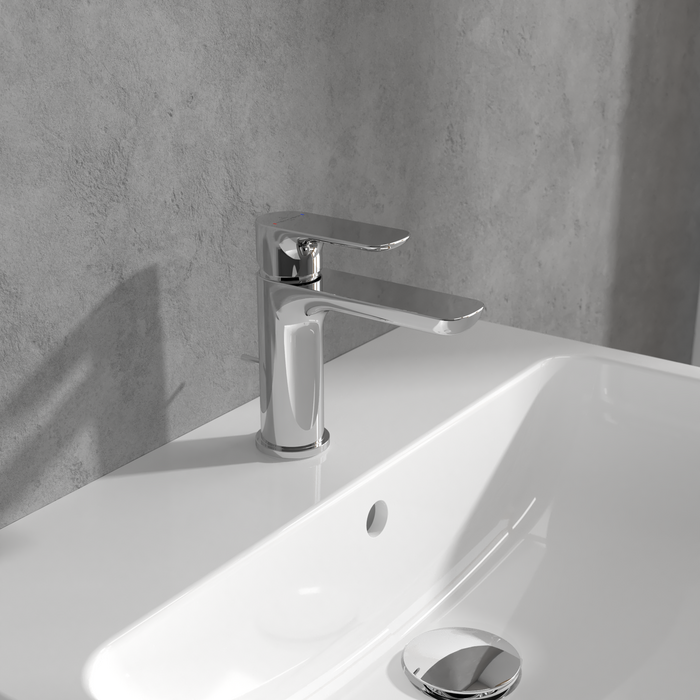 Villeroy & Boch O.Novo Single Lever Basin Mixer With Pop-up Waste In Chrome