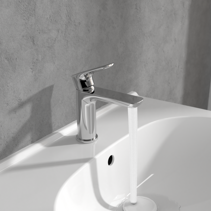 Villeroy & Boch O.Novo Single-Lever Basin Mixer In Chrome