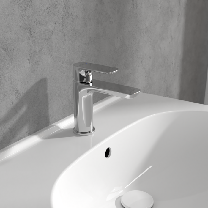 Villeroy & Boch O.Novo Single-Lever Basin Mixer In Chrome