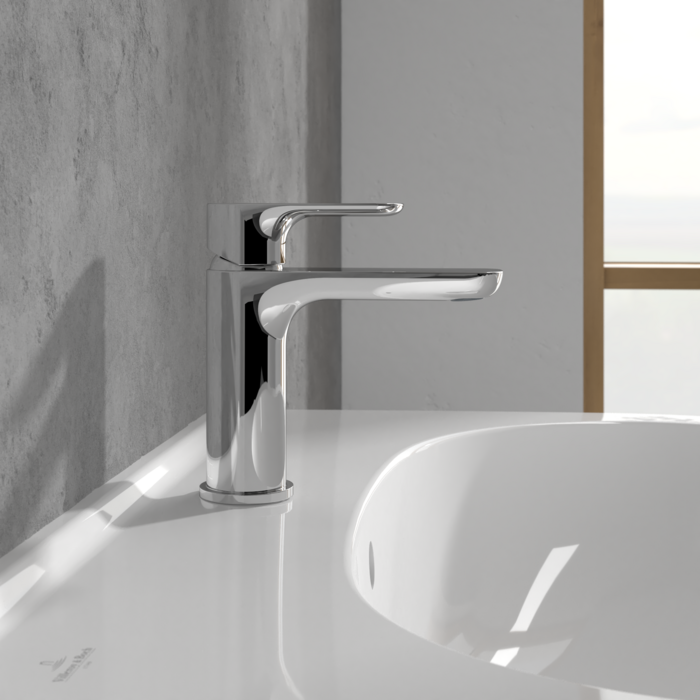 Villeroy & Boch O.Novo Single-Lever Basin Mixer In Chrome