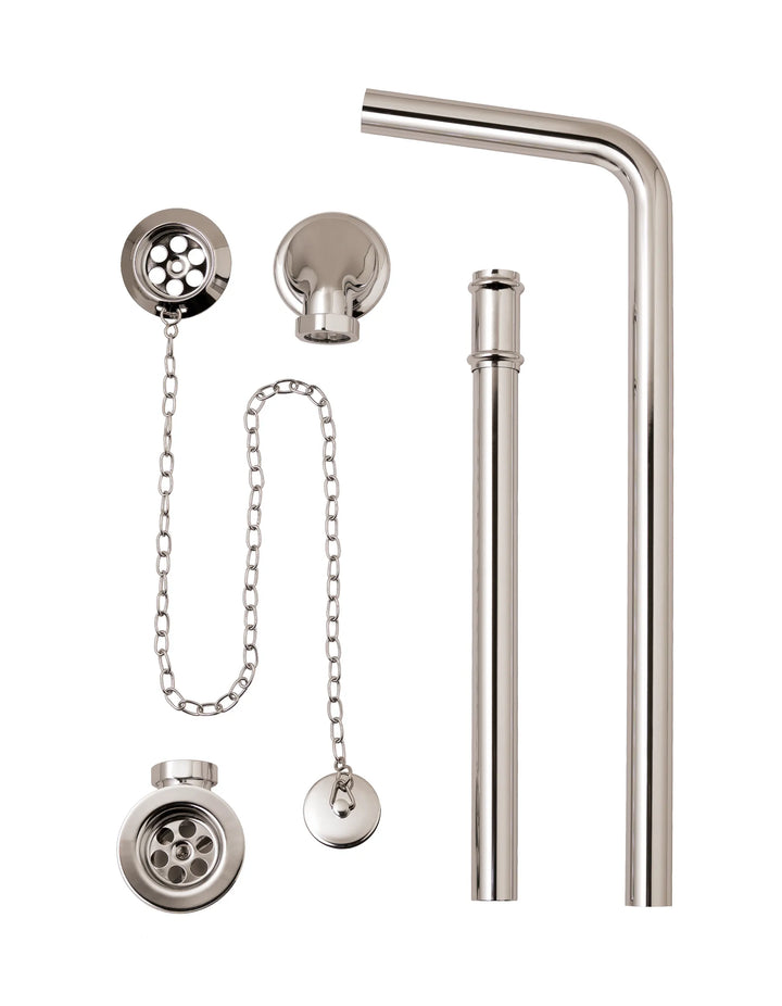 BC Designs Exposed Plug & Chain Bath Waste With Overflow Pipe