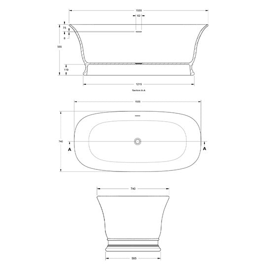 BC Designs Bampton Freestanding Bath